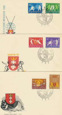 FDC 1257-62 #3: MŚ w Szermierce