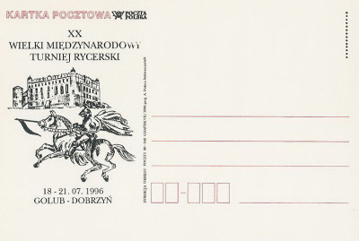 bez. Gdańsk 1996.VII.05 : Golub-Dobrzyń Turniej Rycerski
