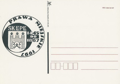 bez. Gdańsk 1997.V.02 : Skępe prawa miejskie