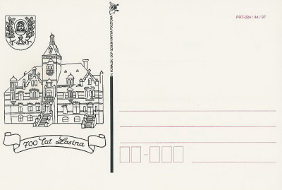 bez. Gdańsk 1998.III.01 : Łasin 700 lat