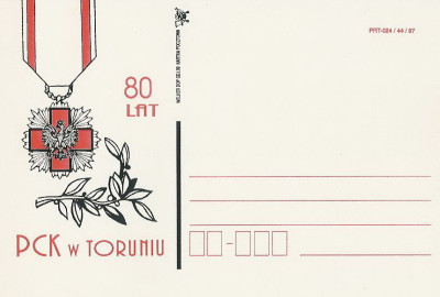 bez. Gdańsk 1999.I.08 : Toruń 80 lat PCK