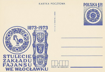 Cp 595 : Stulecie Zakładu Fajansu we Włocławku