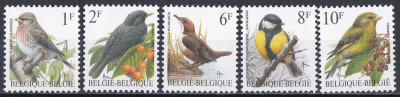 Ptaki Belgia 1992 czyste **