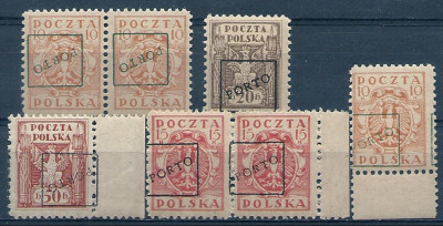 1919 r Znaczki Porto**