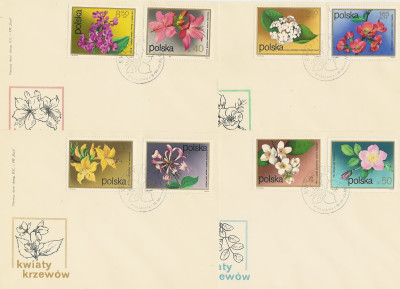FDC 2067-74 #4: Kwiaty krzew&oacute;w