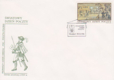FDC 3477: Światowy Dzień Poczty