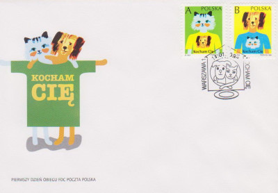 FDC 3543-44: Kocham Cię