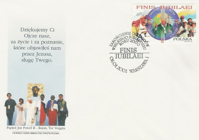 FDC 3727: Jubileusz roku 2000