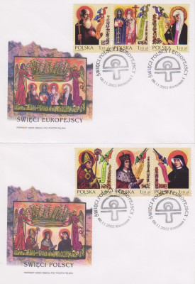 FDC 3857-62 #2: Święci polscy i europejscy