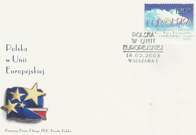 FDC 3866: Polska w Uniii Europejskiej