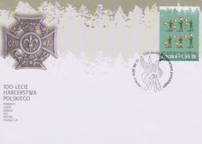 FDC 4340: 100 lat harcerstwa