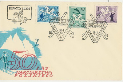 FDC 851-53 W: 50 lat narciarstwa