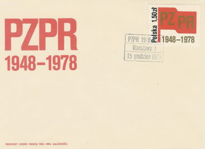 FDC 2450: 30 r. PZPR