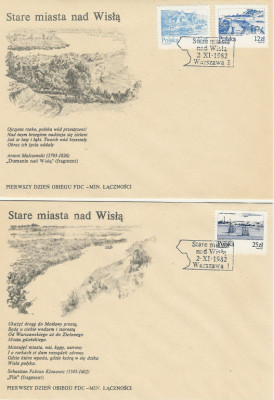 FDC 2685-87 #2: Stare miasta nad Wisłą