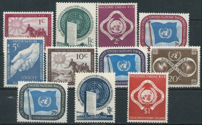 1951 r. ONZ. Mi 1 - 11**