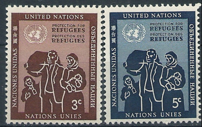 1953 r. ONZ. Mi 19 - 20**