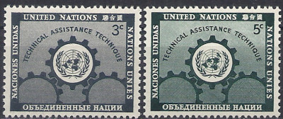 1953 r. ONZ. Mi 23 - 24**
