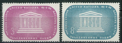 1955 r. ONZ. Mi 37 - 38**