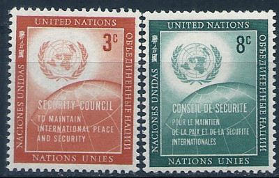1957 r. ONZ. Mi 62 - 63**