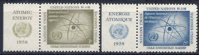 1958 r. ONZ. Mi 66 - 67**