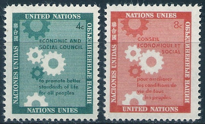 1958 r. ONZ. Mi 72 - 73**