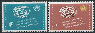 1961 r. ONZ. Mi 96 - 97**