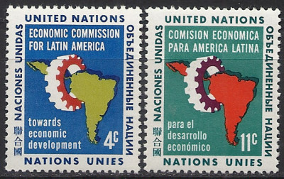 1961 r. ONZ. Mi 107 - 108**