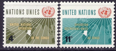 1962 r. ONZ. Mi 120 - 121**