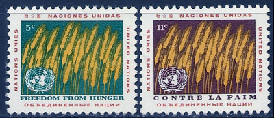 1963 r. ONZ. Mi 126 - 127**