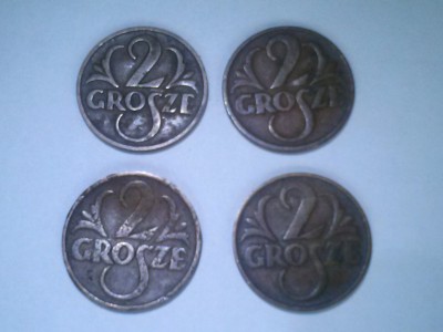 Zestaw 2gr - monety przedwojenne