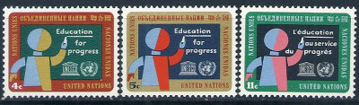 1964 r. ONZ. Mi 145 - 147**