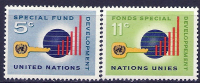 1965 r. ONZ. Mi 148 - 149**