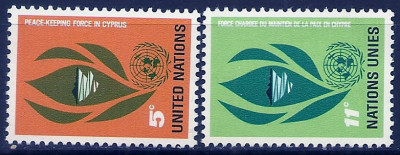 1965 r. ONZ. Mi 150 - 151**