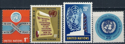 1965 r. ONZ. Mi 156 - 159**