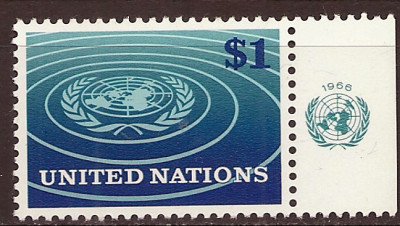 1966 r. ONZ. Mi 165**