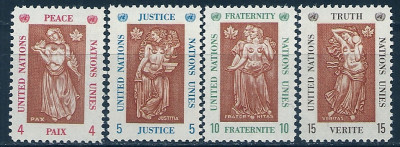 1967 r. ONZ. Mi 180 - 183**