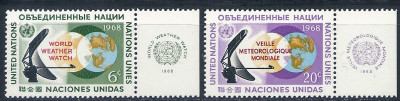 1968 r. ONZ. Mi 204 - 205**