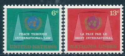 1969 r. ONZ. Mi 214 - 215**