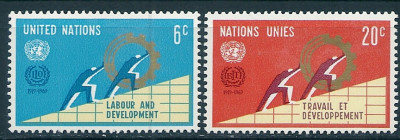 1969 r. ONZ. Mi 216 - 217**