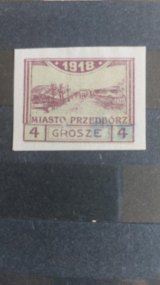 1918 Przedb&oacute;rz, pr&oacute;ba znaczka II wydania
