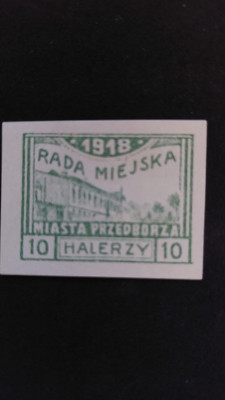 1918 Przedb&oacute;rz,  znaczek V wydania