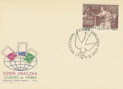 FDC 1285: Dzień Znaczka 1963