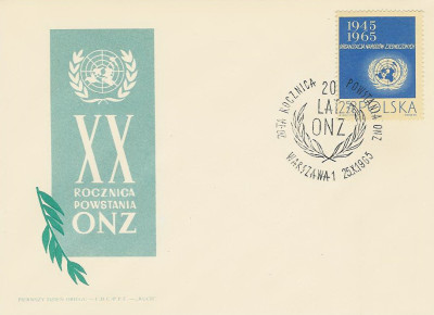 FDC 1482: 20 lat ONZ