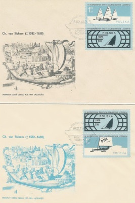 FDC 2394-95 #2: MŚ w żeglarstwie lodowym