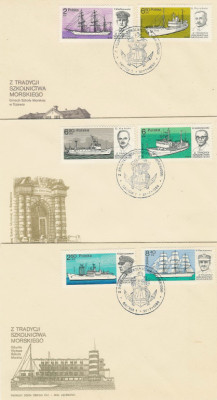 FDC 2552-57 #3: Szkolnictwo morskie