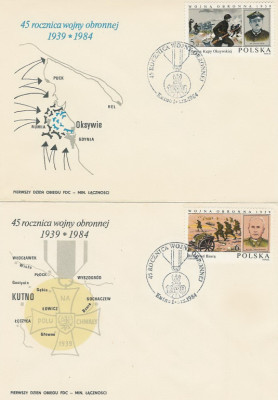 FDC 2786-87 #2: 45 r. wojny obronnej