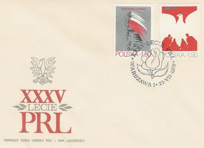 FDC 2492-93: XXXV lat PRL