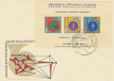 FDC blok 22: Konferencja Ministr&oacute;w Łączności