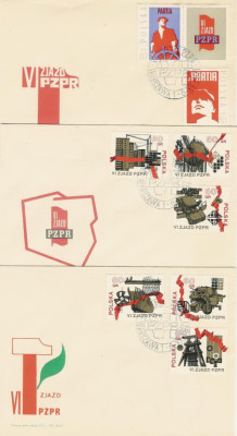 FDC 1977-84 #3: VI Zjazd PZPR