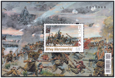 Blok 346 ** (Fi 5074) 100. rocznica Bitwy Warszawskiej